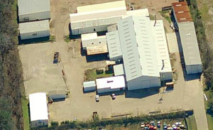 Aerial shot of the Factory