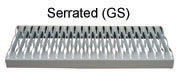 serrated tread step